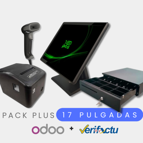 Pack 17" TPV Plus con Veri*Factu y Cajón Portamonedas