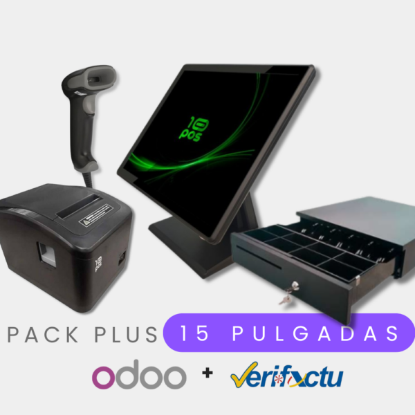 Pack 15" TPV Plus con Veri*Factu y Cajón Portamonedas